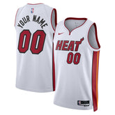 Association Edition Miami Heat Unisex Swingman Custom Jersey White | NBA