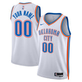 Association Edition Oklahoma City Thunder Unisex Swingman Custom Jersey White | NBA