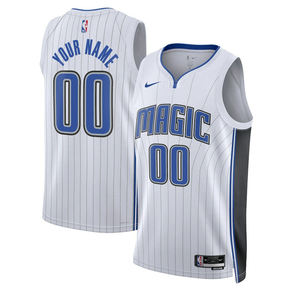 Association Edition Orlando Magic Unisex Swingman Custom Jersey White | NBA