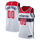 Association Edition Washington Wizards Unisex Swingman Custom Jersey White | NBA