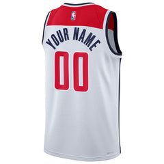 Association Edition Washington Wizards Unisex Swingman Custom Jersey White | NBA