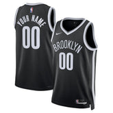 Icon Edition Brooklyn Nets Unisex Swingman Custom Jersey Black | NBA