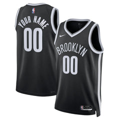 Icon Edition Brooklyn Nets Unisex Swingman Custom Jersey Black | NBA