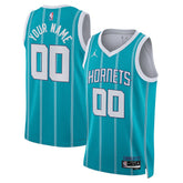Icon Edition Charlotte Hornets Jordan Brand Unisex Swingman Custom Jersey Teal | NBA