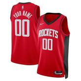 Icon Edition Houston Rockets Unisex Swingman Custom Jersey Red | NBA