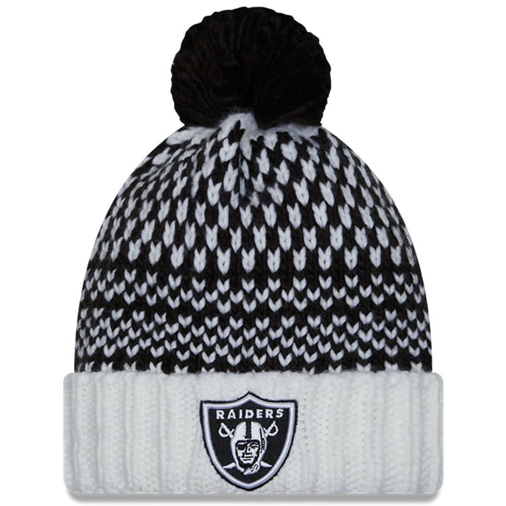 Las Vegas Raiders Women's 2023 NFL Crucial Catch Cuffed Pom Knit Hat | NFL US