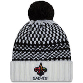 New Orleans Saints Women's 2023 NFL Crucial Catch Cuffed Pom Knit Hat | NFL Discount
