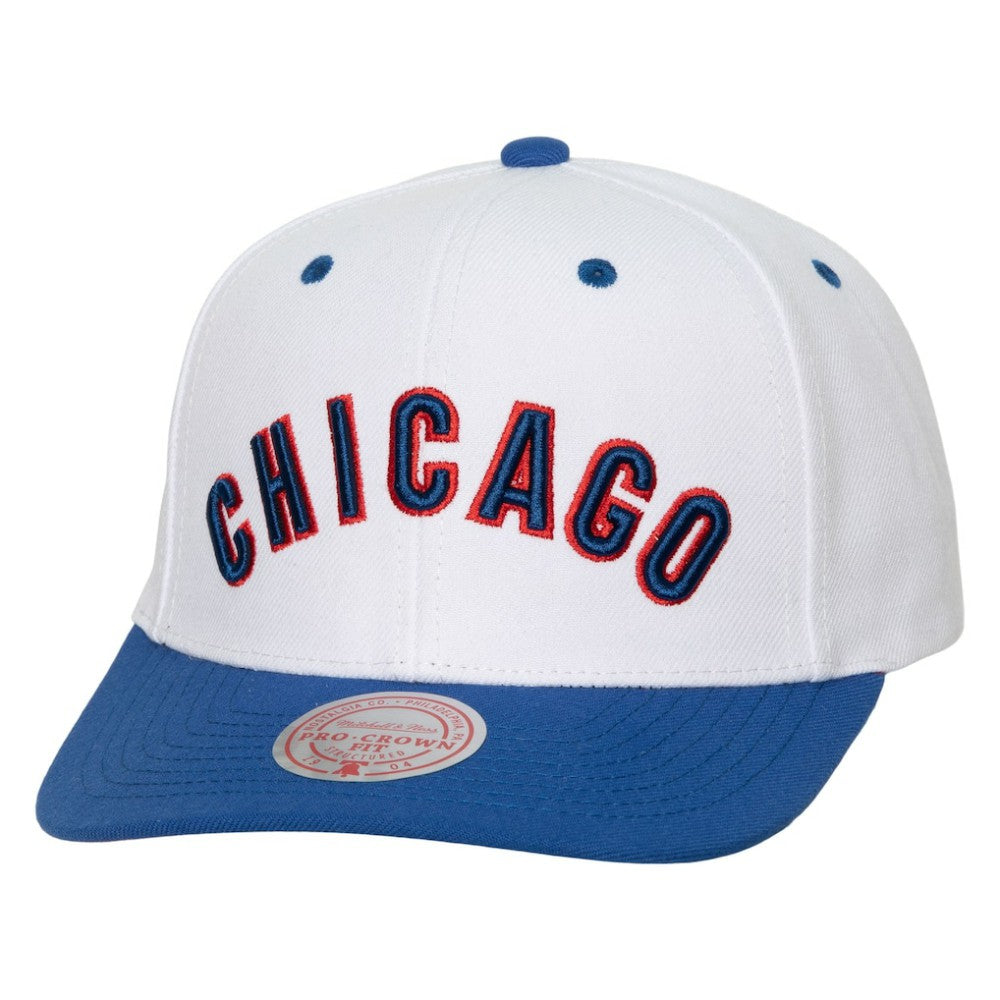 Chicago Cubs Mitchell & Ness Cooperstown Collection Pro Crown Snapback Hat - MLB Hats