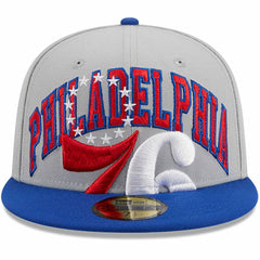 Gray/Royal Philadelphia 76ers Tip-Off Two-Tone 59FIFTY Fitted Hat | NBA