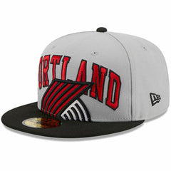 Gray/Black Portland Trail Blazers Tip-Off Two-Tone 59FIFTY Fitted Hat | NBA