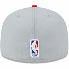 Gray/Red Toronto Raptors Tip-Off Two-Tone 59FIFTY Fitted Hat | NBA
