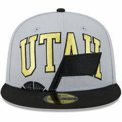Gray/Black Utah Jazz Tip-Off Two-Tone 59FIFTY Fitted Hat | NBA