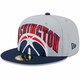 Gray/Navy Washington Wizards Tip-Off Two-Tone 59FIFTY Fitted Hat | NBA