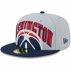 Gray/Navy Washington Wizards Tip-Off Two-Tone 59FIFTY Fitted Hat | NBA