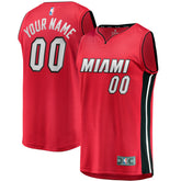 Red Miami Heat Fast Break Custom Jersey | NBA