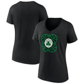 Black Boston Celtics Women's Team Pride V-Neck T-Shirt | NBA