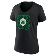 Black Boston Celtics Women's Team Pride V-Neck T-Shirt | NBA
