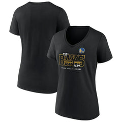 Black Golden State Warriors Women's Team Pride V-Neck T-Shirt sale | NBA