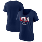 Navy New Orleans Pelicans Women's Team Pride V-Neck T-Shirt | NBA
