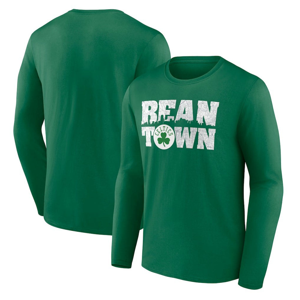 Kelly Green Boston Celtics Announcer Long Sleeve T-Shirt | NBA