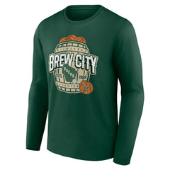 Hunter Green Milwaukee Bucks Announcer Long Sleeve T-Shirt | NBA