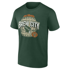 Hunter Green Milwaukee Bucks Announcer T-Shirt | NBA