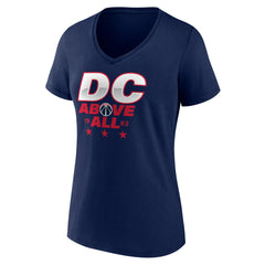 Navy Washington Wizards Women's Announcer V-Neck T-Shirt | NBA