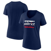Navy Washington Wizards Women's Timeout V-Neck T-Shirt | NBA