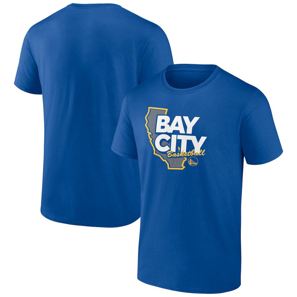 Royal Golden State Warriors Huddle T-Shirt | NBA