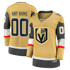 Vegas Golden Knights Fanatics Women's Home Breakaway Custom Jersey - - NHL Jerseys