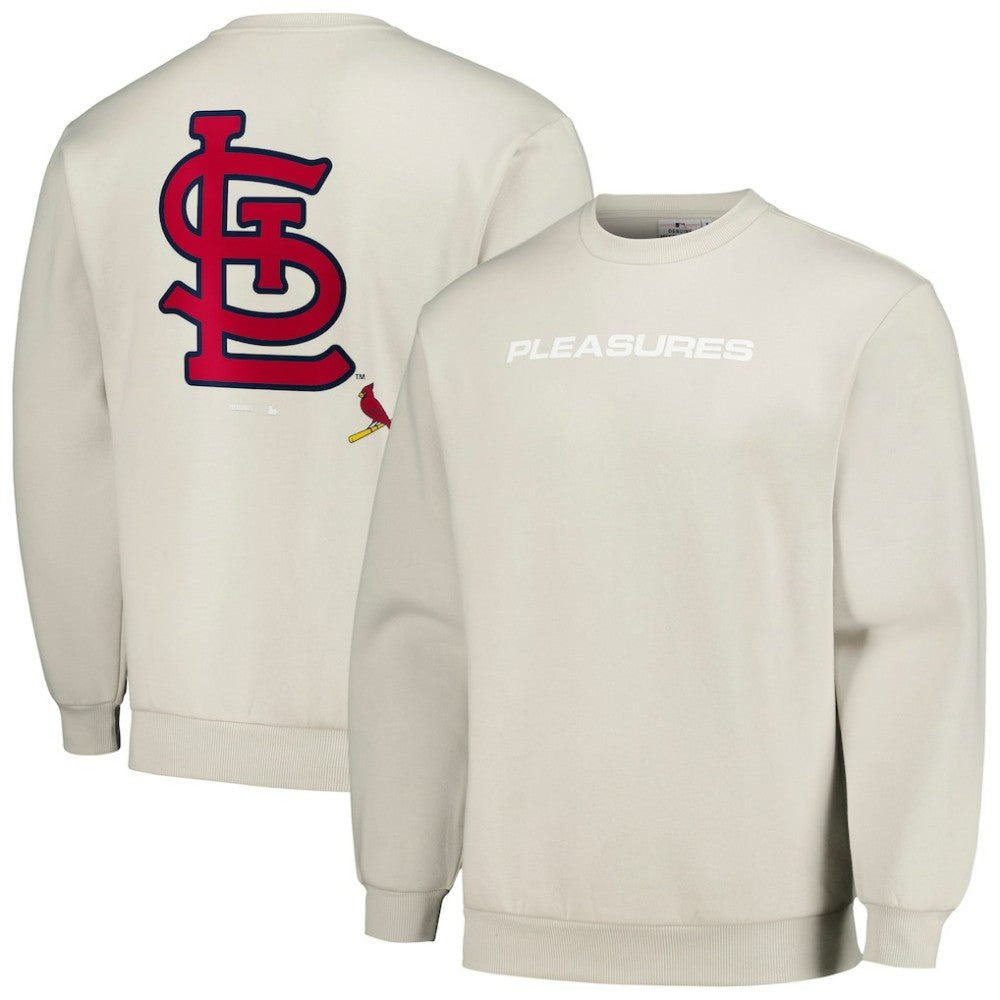 St. Louis Cardinals PLEASURES Ballpark Pullover Sweatshirt - MLB Pullover