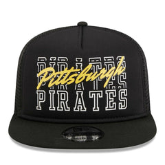 Pittsburgh Pirates New Era Street Team A-Frame Trucker 9FIFTY Snapback Hat - MLB Hats