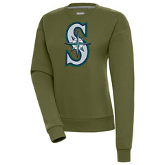 Seattle Mariners Antigua Women's Victory Pullover Sweatshirt - MLB Pullover