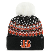 Cincinnati Bengals '47 Women's Elsa Cuffed Knit Hat with Pom | NFL Hot