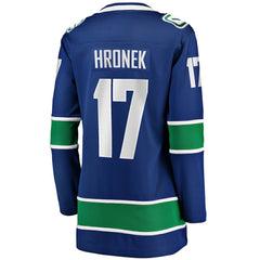 Filip Hronek Vancouver Canucks Women's Fanatics Home Breakaway Jersey - NHL Jerseys