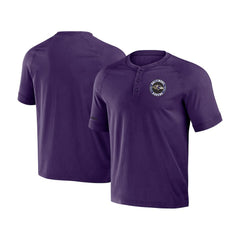 Baltimore Ravens NFL x Darius Rucker Collection Washed Raglan Henley T-Shirt | NFL Hot