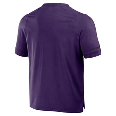 Baltimore Ravens NFL x Darius Rucker Collection Washed Raglan Henley T-Shirt | NFL Hot