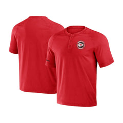 Kansas City Chiefs NFL x Darius Rucker Collection Washed Raglan Henley T-Shirt | NFL Hot
