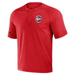 Kansas City Chiefs NFL x Darius Rucker Collection Washed Raglan Henley T-Shirt | NFL Hot