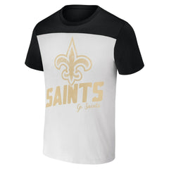 New Orleans Saints NFL x Darius Rucker Collection Colorblocked T-Shirt | NFL Outlet