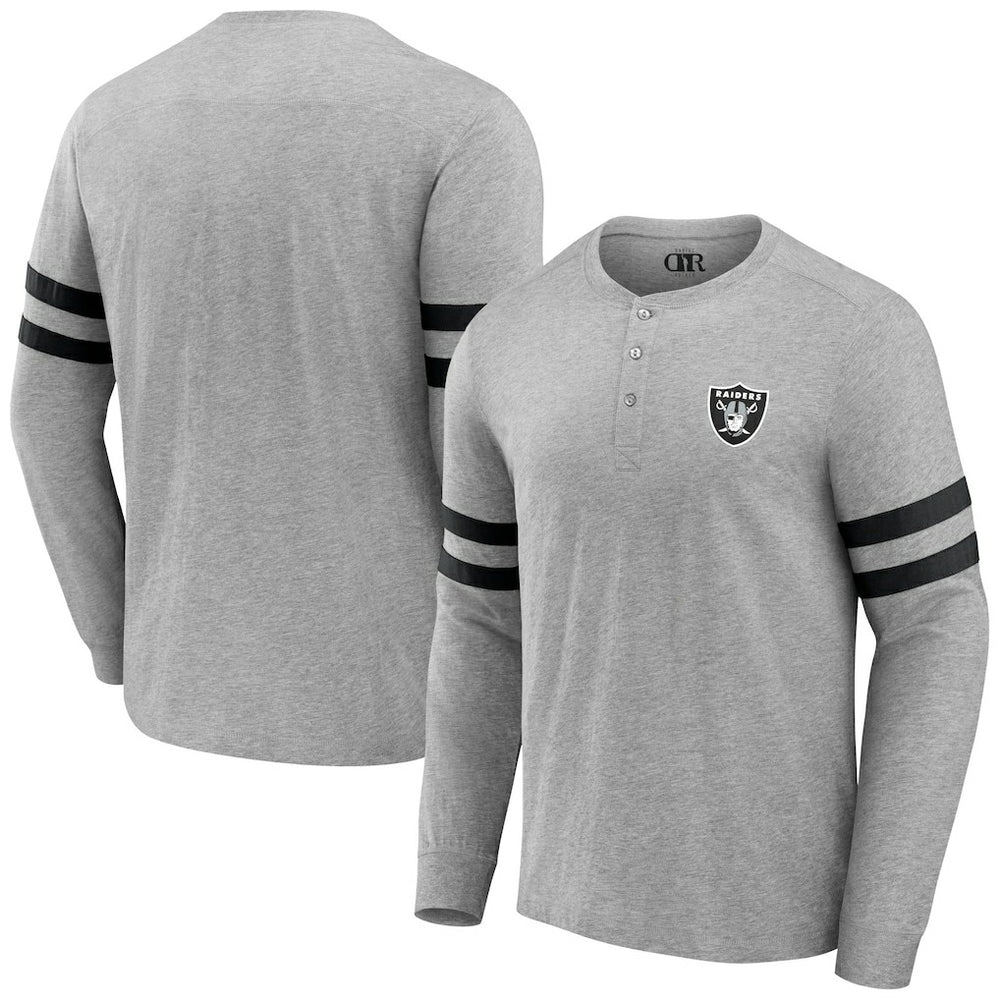 Las Vegas Raiders NFL x Darius Rucker Collection Henley Long Sleeve T-Shirt | NFL Outlet