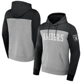 Las Vegas Raiders NFL x Darius Rucker Collection Color Blocked Pullover Hoodie | NFL Discount