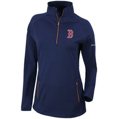Boston Red Sox Columbia Women's Omni-Wick Outward Nine Quarter-Zip Pullover Top - MLB Pullover
