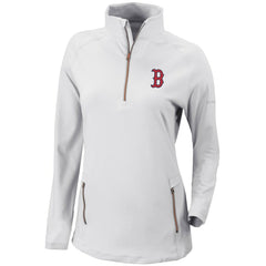 Boston Red Sox Columbia Women's Omni-Wick Outward Nine Quarter-Zip Pullover Top - MLB Pullover