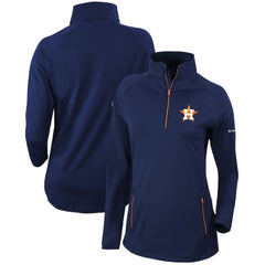 Houston Astros Columbia Women's Omni-Wick Outward Nine Quarter-Zip Pullover Top - MLB Pullover
