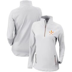 Houston Astros Columbia Women's Omni-Wick Outward Nine Quarter-Zip Pullover Top - MLB Pullover