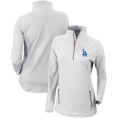 Los Angeles Dodgers Columbia Women's Omni-Wick Outward Nine Quarter-Zip Pullover Top - MLB Pullover