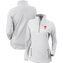 Philadelphia Phillies Columbia Women's Omni-Wick Outward Nine Quarter-Zip Pullover Top - MLB Pullover