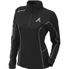 Atlanta Braves Columbia Women's Omni-Wick Shotgun Quarter-Zip Pullover Top - MLB Pullover