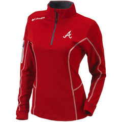 Atlanta Braves Columbia Women's Omni-Wick Shotgun Quarter-Zip Pullover Top - MLB Pullover